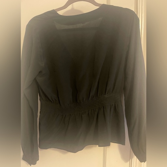 Madewell silk v neck peplum top size small - Picture 7 of 11